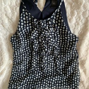 Ann Taylor Tank Blouse with Ruffle Detail